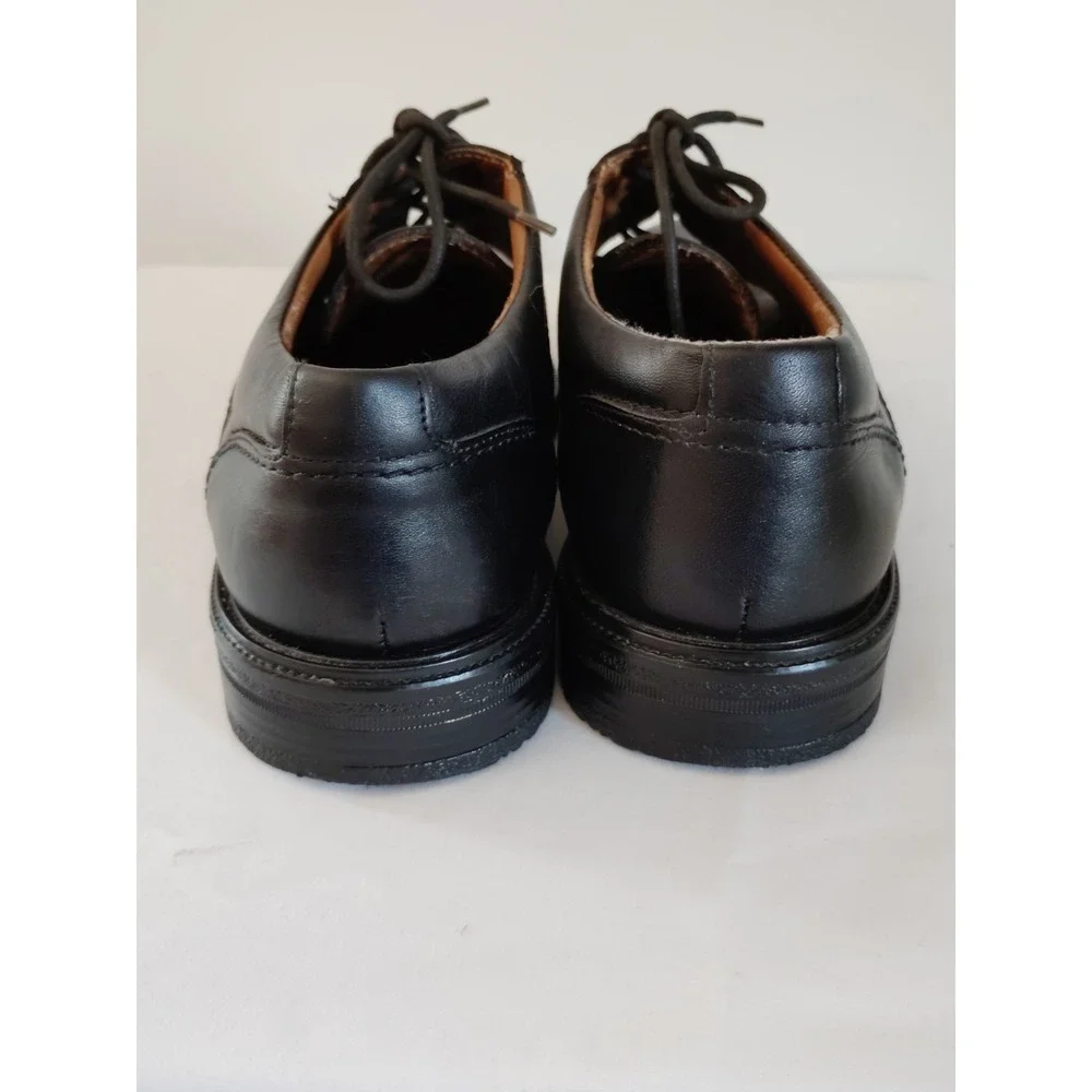 Jarman Italian Collection Black Leather Cap Toe Formal Dress Shoes Men 9M EUC